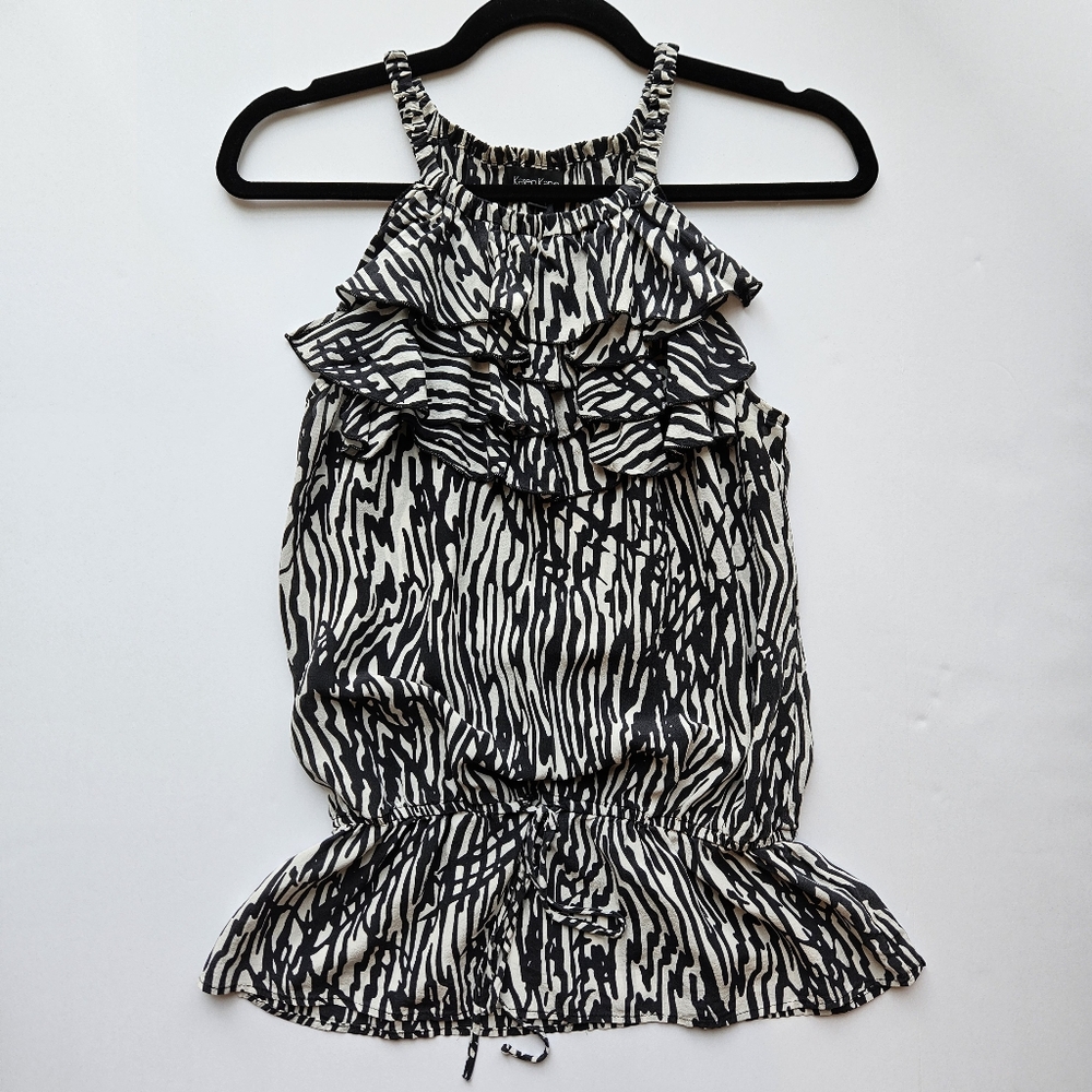 100% Silk Karen Kane Halter Strap Top